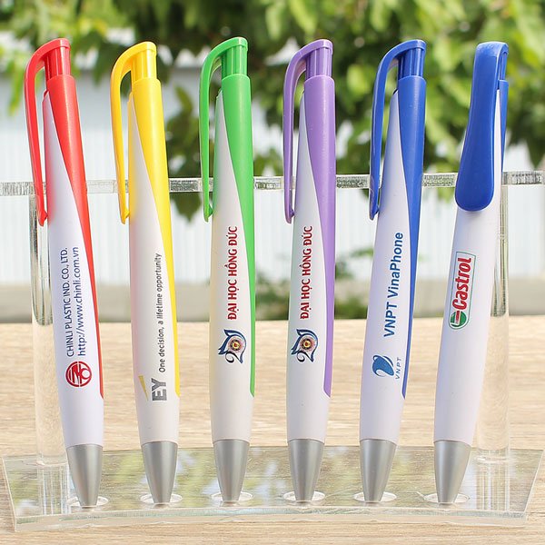 NHỮNG LOẠI BÚT BI IN QUẢNG CÁO ĐƯỢC SỬ DỤNG NHIỀU TRÊN THỊ TRƯỜNG