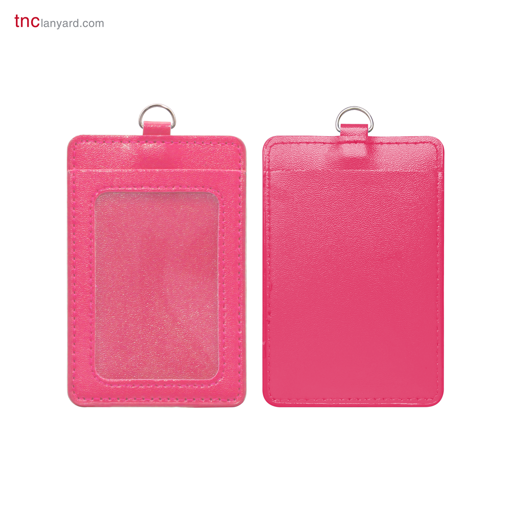 ID Card Holder PU-Pink