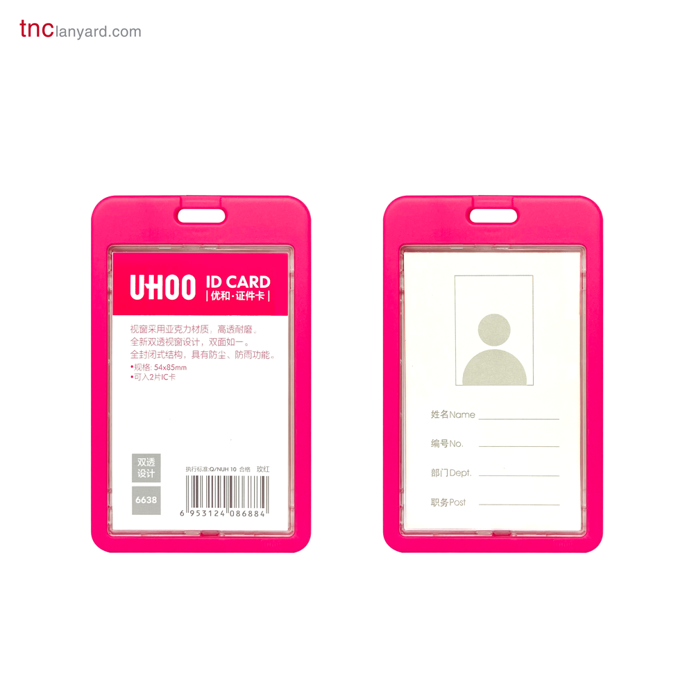 ID Card Holder UHOO 6638-Pink