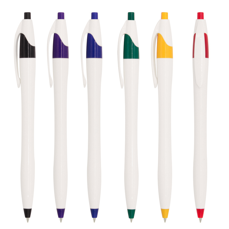 BP Ballpoint Pen AP-521-White-Red