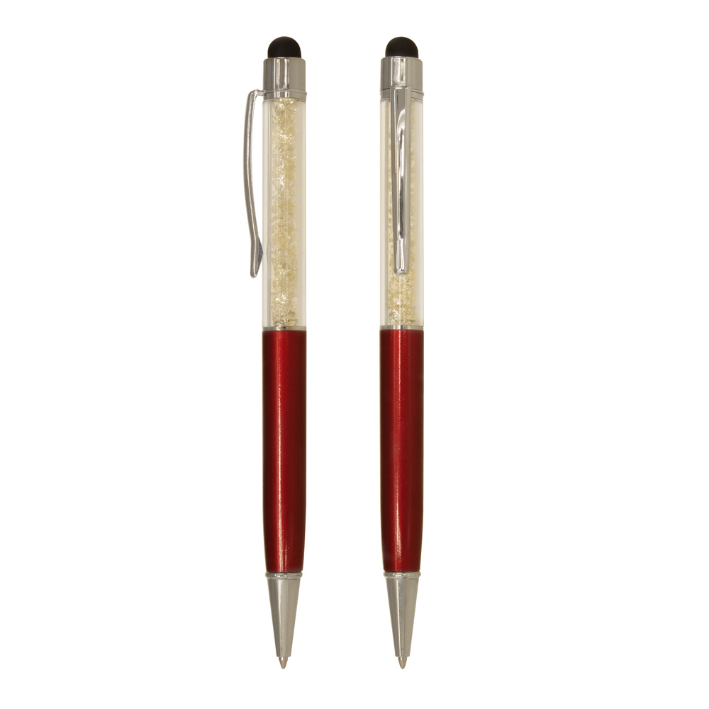 Bút bi kim loại Crystal Pen-Đỏ