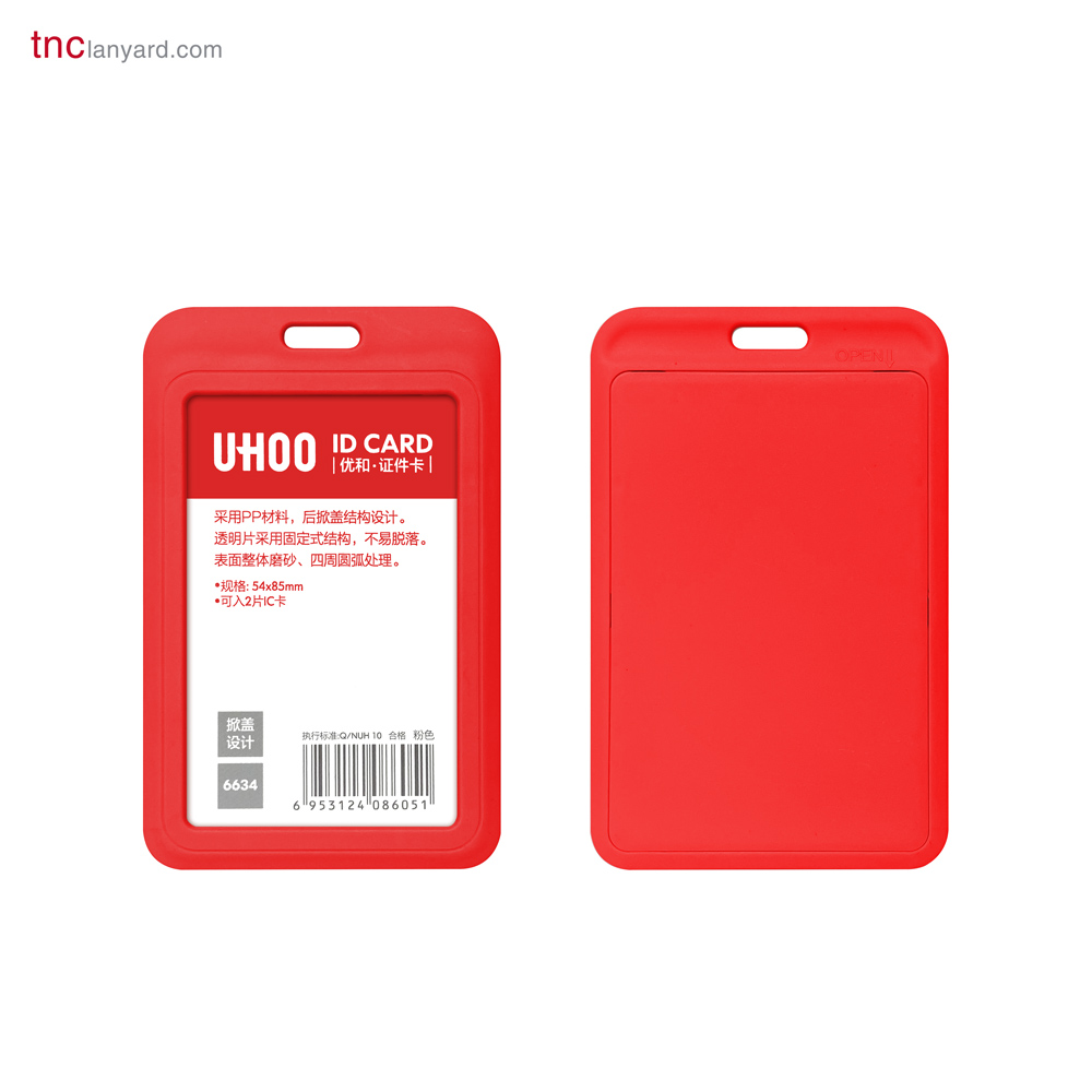 Bao đựng thẻ nhân viên UHOO 6634-Đỏ