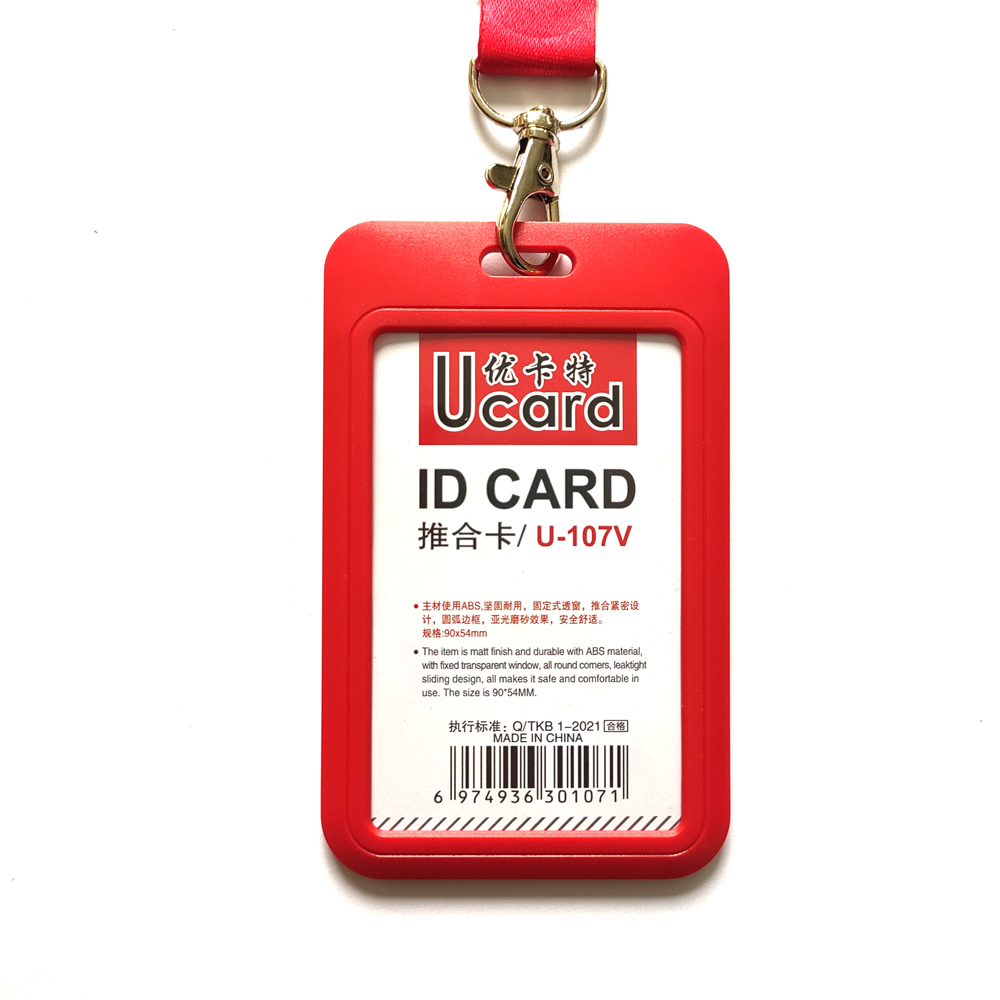 Bao đựng thẻ nhân viên Ucard U-107V-Đỏ