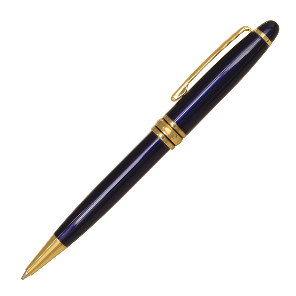Bút bi kim loại BP-01BK-Xanh dương phối vàng